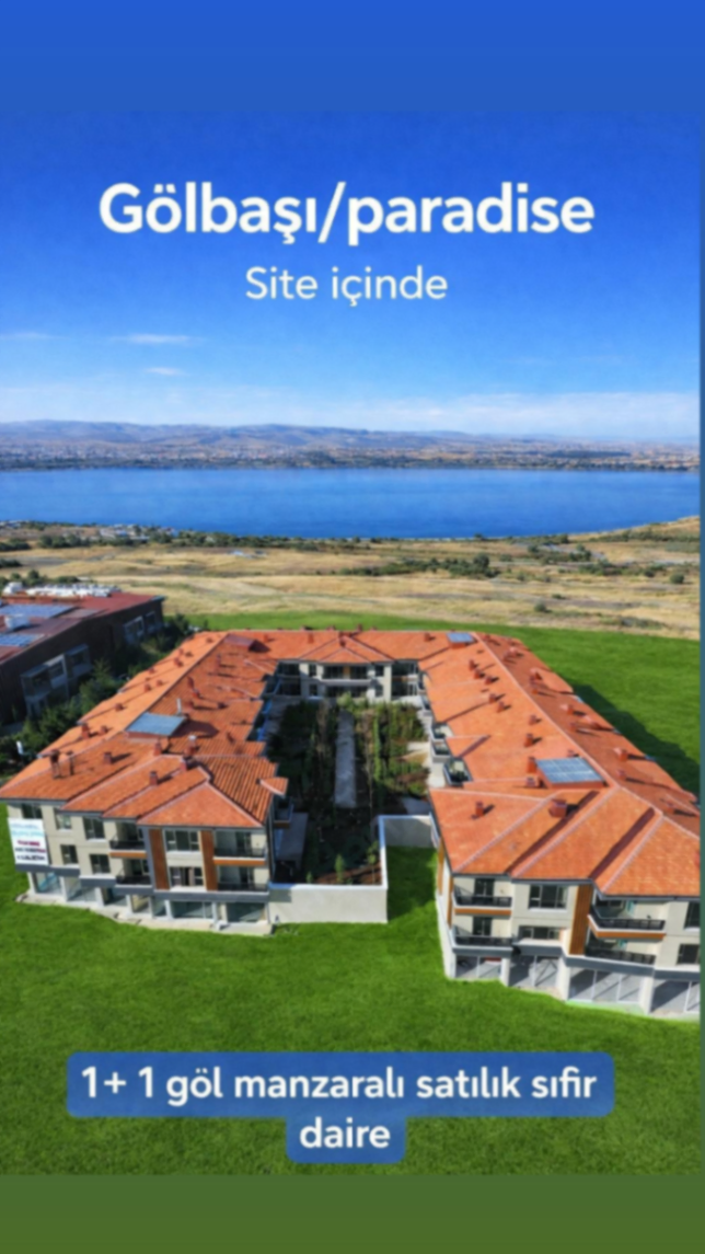Göl manzaralı sıfır 1 + 1 daire